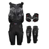 Motorcycle Armor A Reflecting Strip Jackets Gears Short Pants Protective Motocycle Knee Pad Gloves
